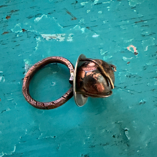 Copper Orb Ring