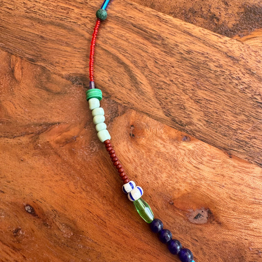 Glass Red Eye Necklace